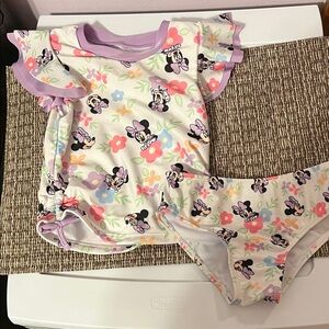 Disney Kids Swim Set - Purple and White
